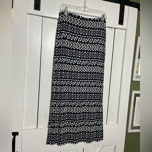 Patterned Loft Maxi Skirt